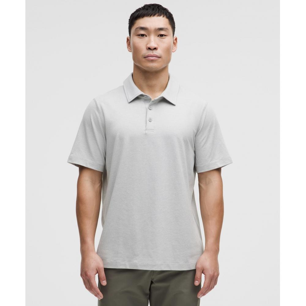 

Lululemon Мягкая рубашка поло с коротким рукавом из джерси Heathered Vapor Heathered Silver Drop XXL
