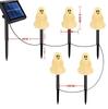 Solar-Powered Halloween Pumpkin Skeleton Ground Lights - Waterproof Outdoor Garden Decor