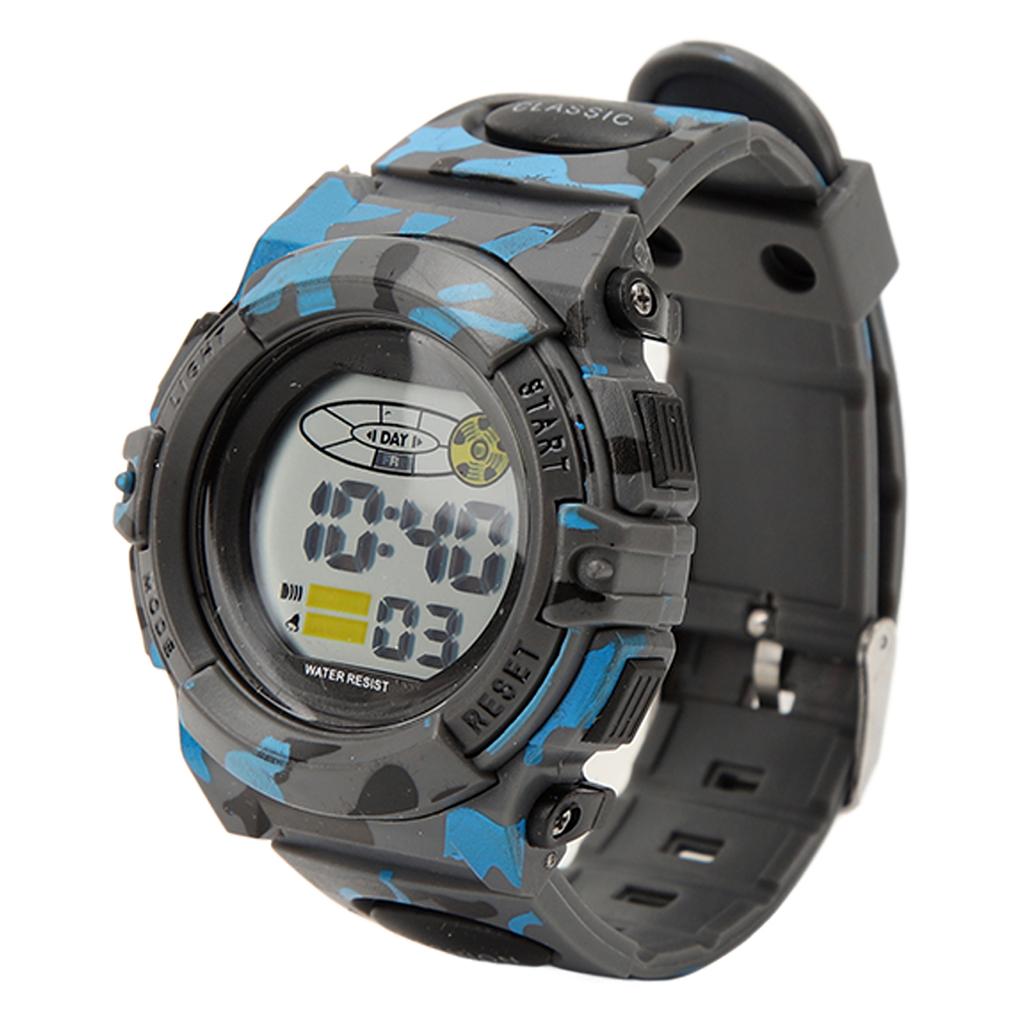 Sports Watch Waterproof Noctilucent Chronograph Watch for Men Student Gift Outdoor Camouflage Color