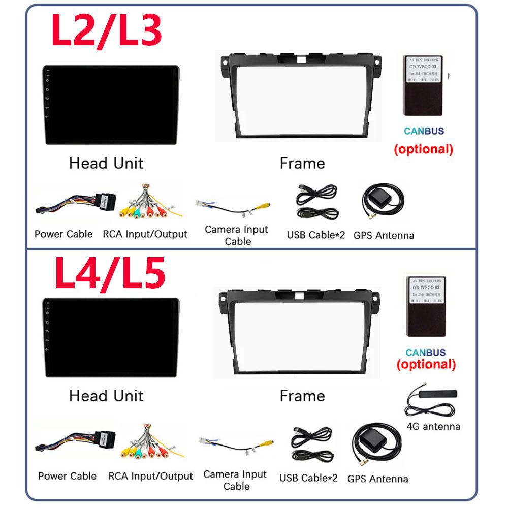 Android OS for Mazda CX-7 CX7 2008 - 2015 GPS Navigation 9 inch Car Radio Video Multimedia Player CarPlay 4G BT DSP Stereo