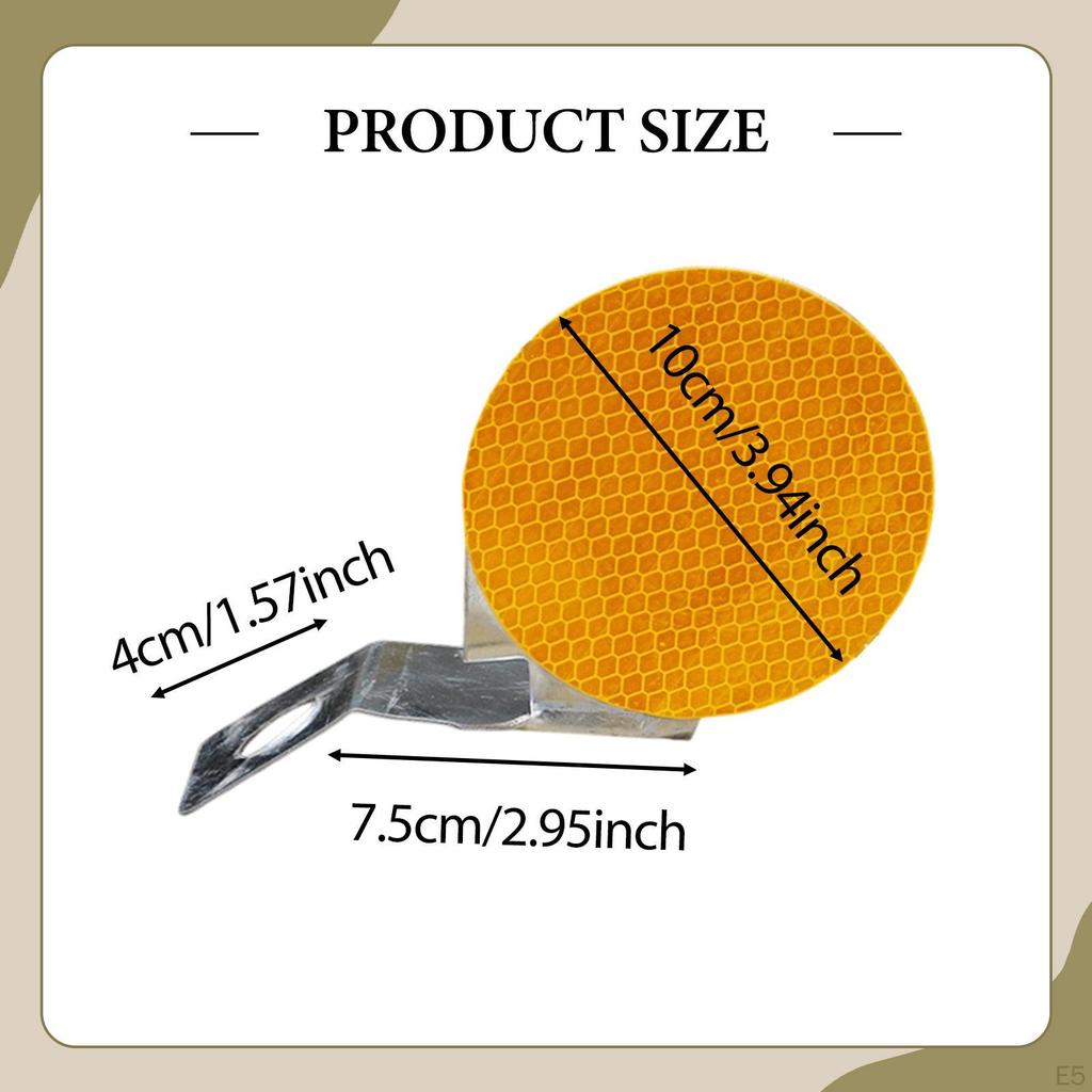 Zufahrtsmarkierung Frontreflektor Einfache Installation 10cm Pflasterschild Straße für Parkplatz
