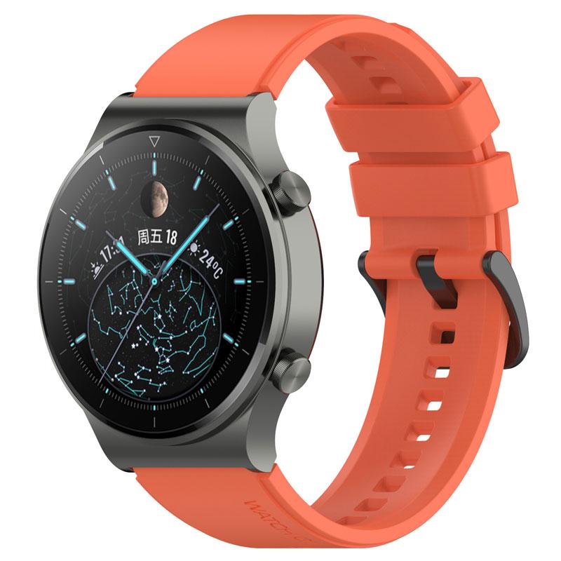 

22mm Official Silicone Watchband For Huawei Gt2 Pro Sport Strap Wristband For Huawei Watch 4 3 GT2 3 GT3Pro 46mm 43mm Gt 2 Pro For GT3 Pro 46mm помаранчевий