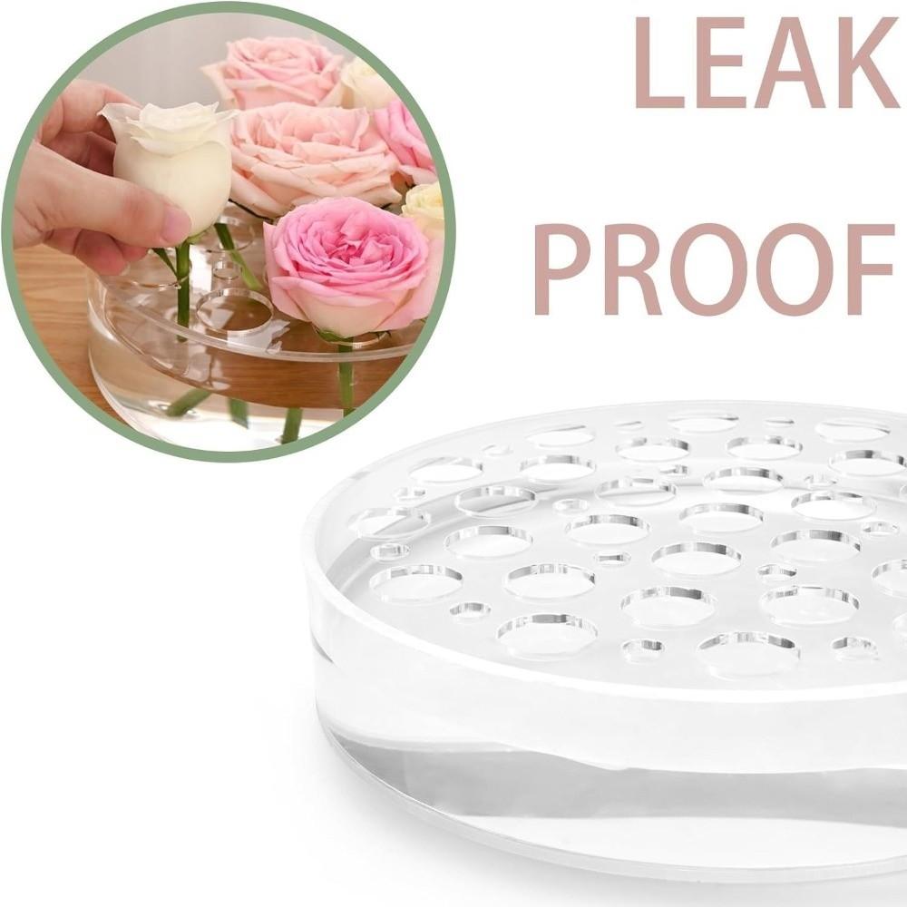 12 Holes Flower Arrangement Container Transparent Decorative Vase Acrylic Vase For Living Room