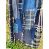 Used B55 Rags, Stole, Old Cloth, Remake, Indigo Dye, Patchwork, Sewing, Sashiko