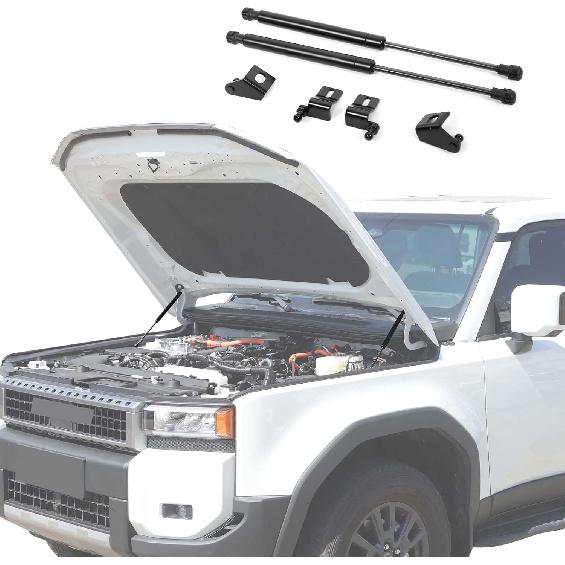 Газовые упоры капота Замена амортизаторов капота Подходит для Toyota Land Cruiser Prado 250 J250 LC250 2024 2025, Газовые упоры капота Стойки капота