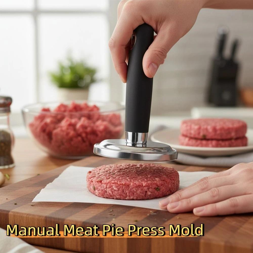 Stainless Steel Meat Patty Press Round Meat Pounder Cooking Aid Burger Smasher  Cooking