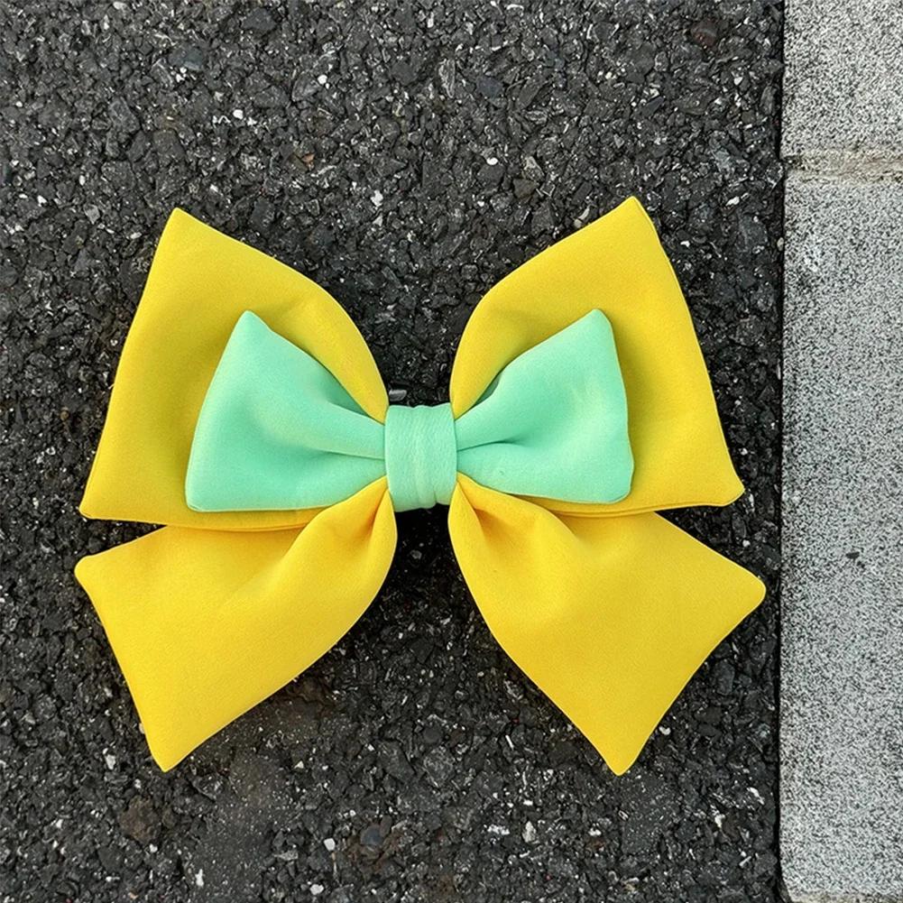 Motorcycle Helmet Decoration 3D Dual-color Bow Electric Bike Helmet Accessories for Car Body Decoration Bowknot For Girl Women