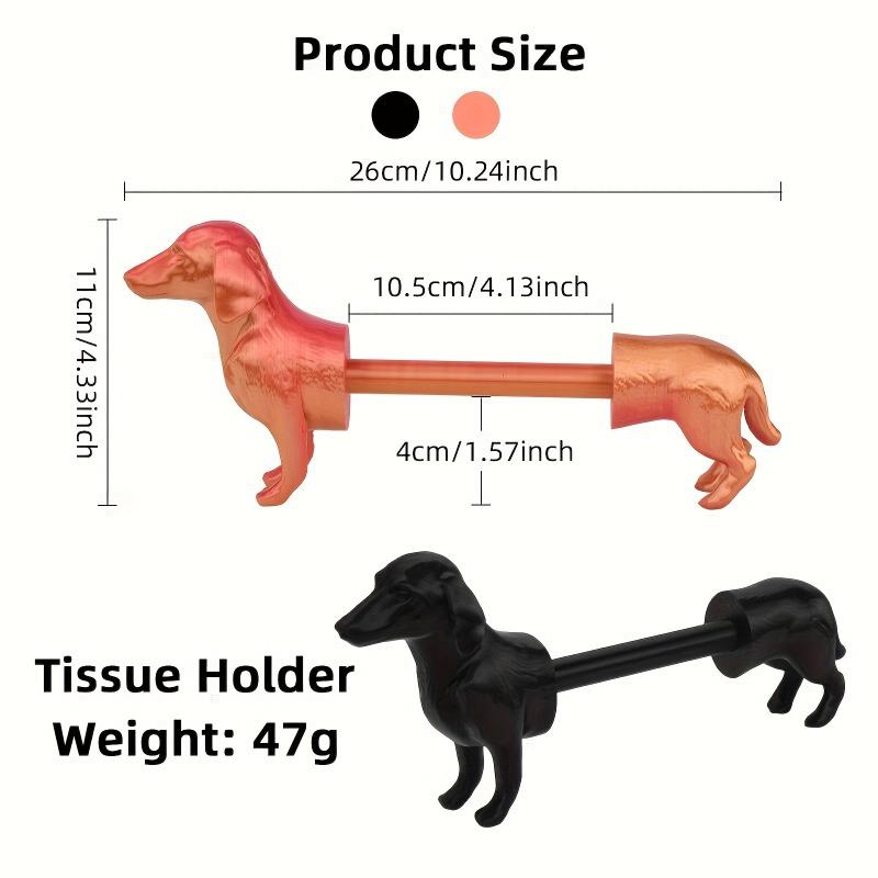 1 Stück lustiger Dackel Toilettenpapierhalter, lustiger Tier-Themen Taschentuchhalter, Geschenk für Hundeliebhaber Taschentuchhalter Ornament, leicht zu wechselndes Toilettenpapier