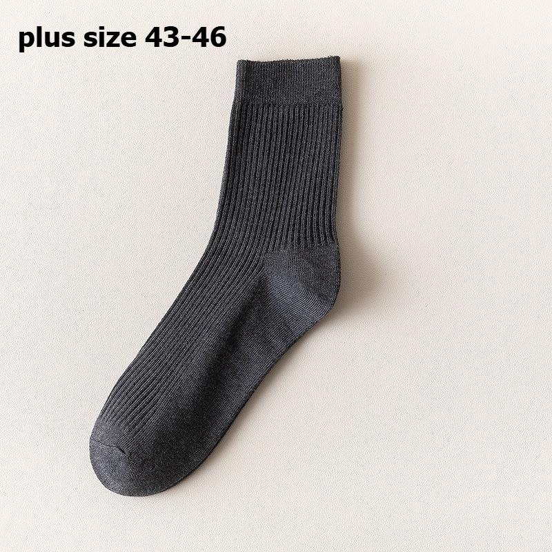 Pánské svislé pruhované bavlněné ponožky do půli lýtek Prodyšné ponožky Business Sports Socks