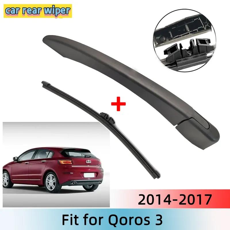 Rear Wiper Blade & Arm Set Kit For Qoros 3 2014--2017 Windshield Windscreen Rear Window