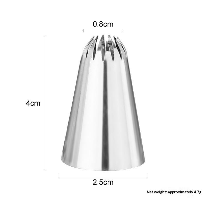 2D Icing Piping Tips Stainless Steel Pastry Nozzle Set for Cupcake Cake Decorating Home Baking Bakery Professional Use