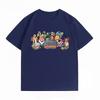 Unisexs Clothing New 100 Cotton Breathable Summer TShirt One Piece Straw Hat Crew Print Casual Streetwear Unisexs Tops
