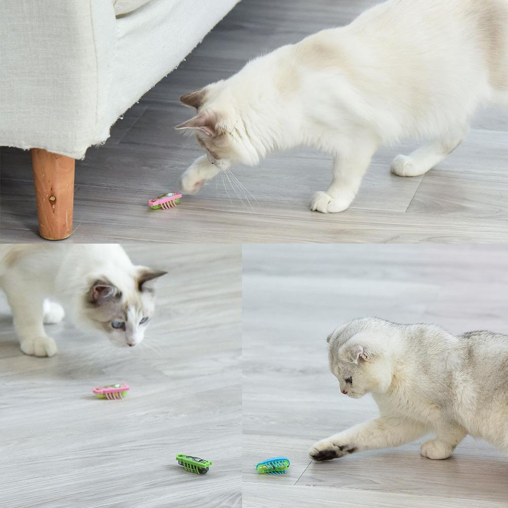 Automatic Electric Crawl Bug Cat Toy Intelligent Ladybug Shake Interactive Toy for Cat Dog Funny Toy Pet Supplies