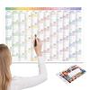 2026 Wall Calendar with Stickers Smooth Writing Schedule Monthly Planner Yearly Wall Calendar Poster for Home Office School