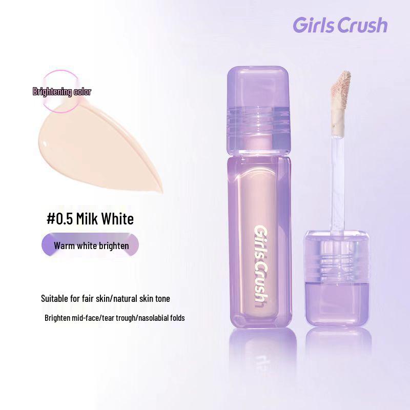 GirlCrush Water Velvet Concealer: Hides Tear Troughs, Dark Circles, Acne Scars, Redness & Highlights