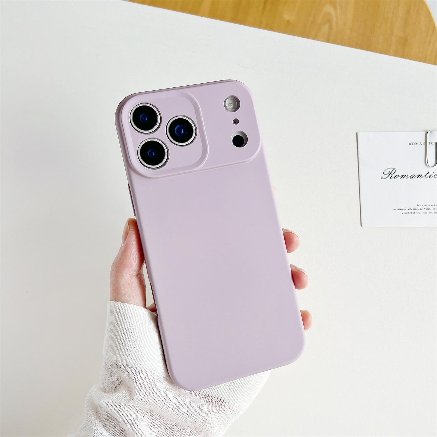 

For iPhone 17 Pro Max Case Minimalist Solid Color Anti-scratch TPU Phone Cover with Soft Lining