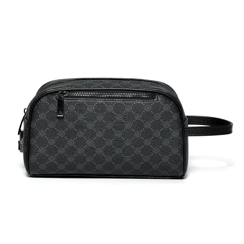 Herren Geldbörsen Retro PU-Leder Münzbörse Luxus Business Handtaschen Vintage Handgelenktasche Handy Taschen Einfarbige Aufbewahrungstaschen