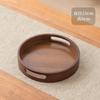 Chinese Style Bamboo Decorative Serving Tray Smooth Surface Tea Tray Vintage Fruit Platter Afternoon Tea Coffee Dessert Plate