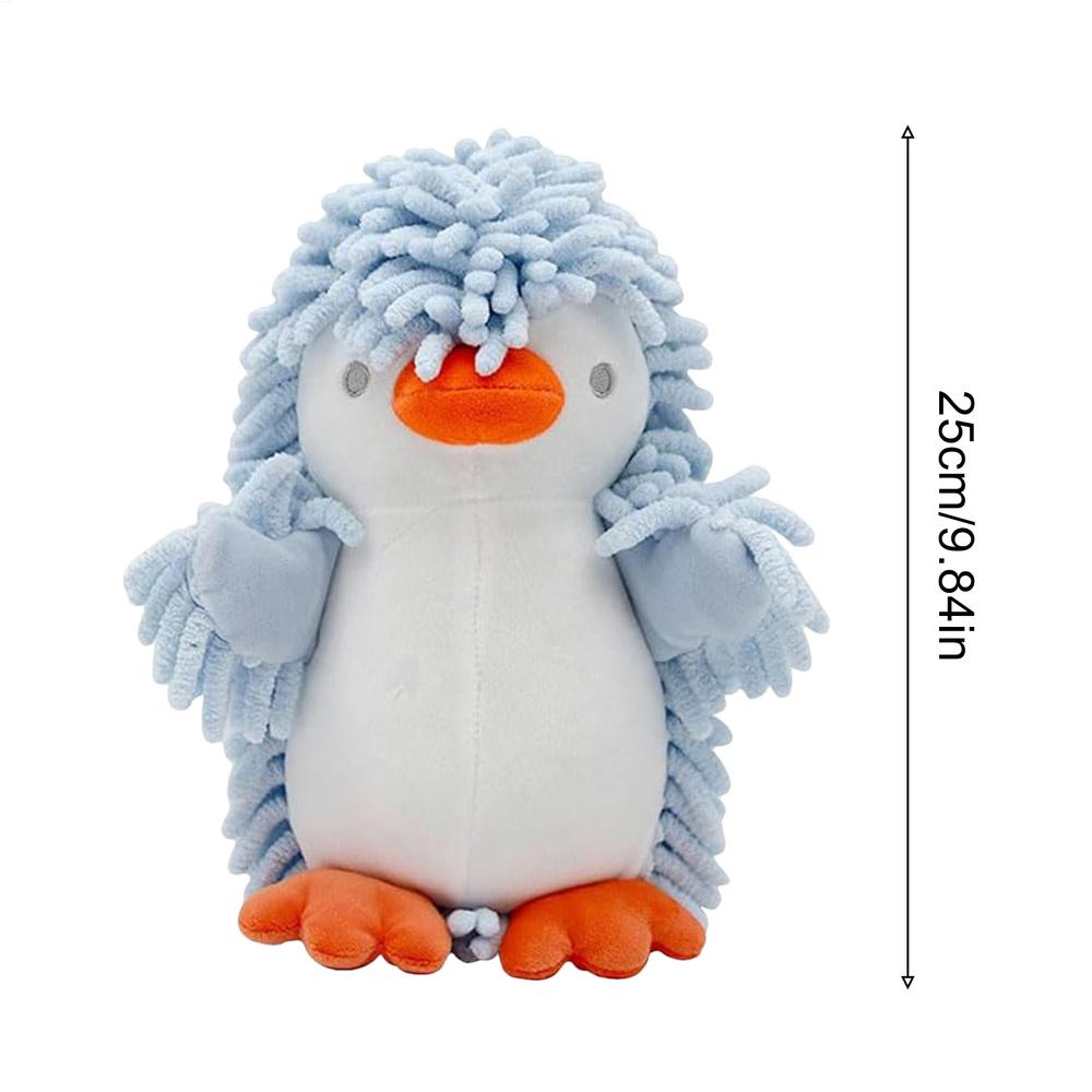 Chenille Hand Towel Animal Cartoon Penguin Fuzzy Soft Absorbent Chenille Towel Balls For Office Home Kitchen Bathroom Laundry