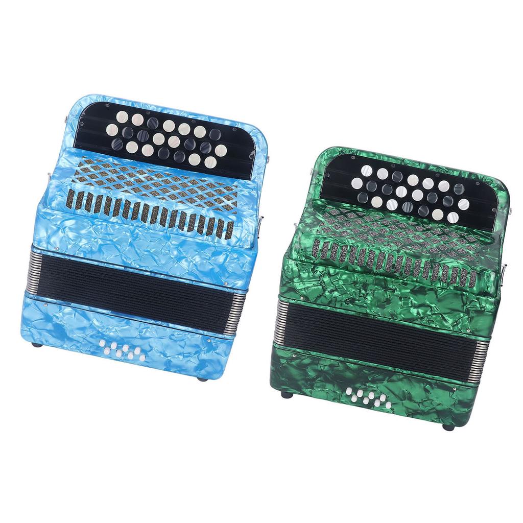 22 Key 8 Bass Accordion Professional Anti Slip Sensitive Button Accordion Musical Instrument with St