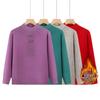 Mom's Fleece-Lined Knit Sweater for Middle-Aged and Elderly Women - Warm Autumn/Winter Base Shirt