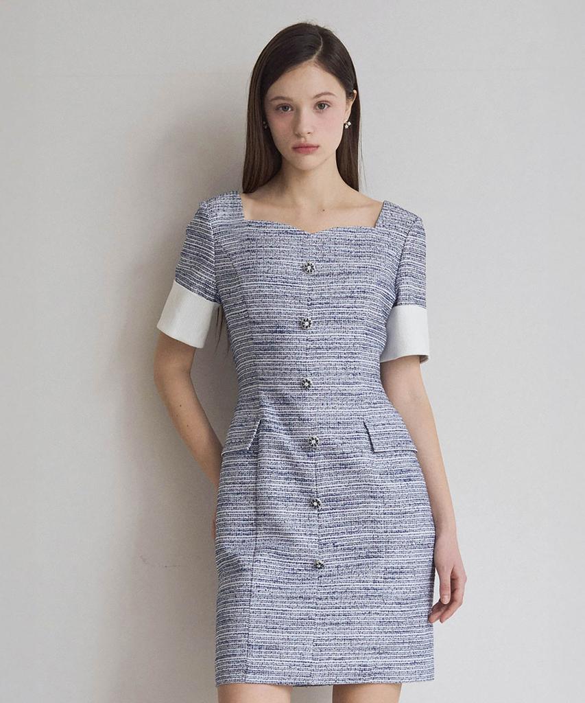 Julie And Kara 25Ss Collar 110 One Fine Day Middleton Dress Blue