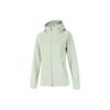 Li Ning Solid Color Zipper Hooded Long Sleeve Jacket Women Jackets Aqua-White AWDSF16-3