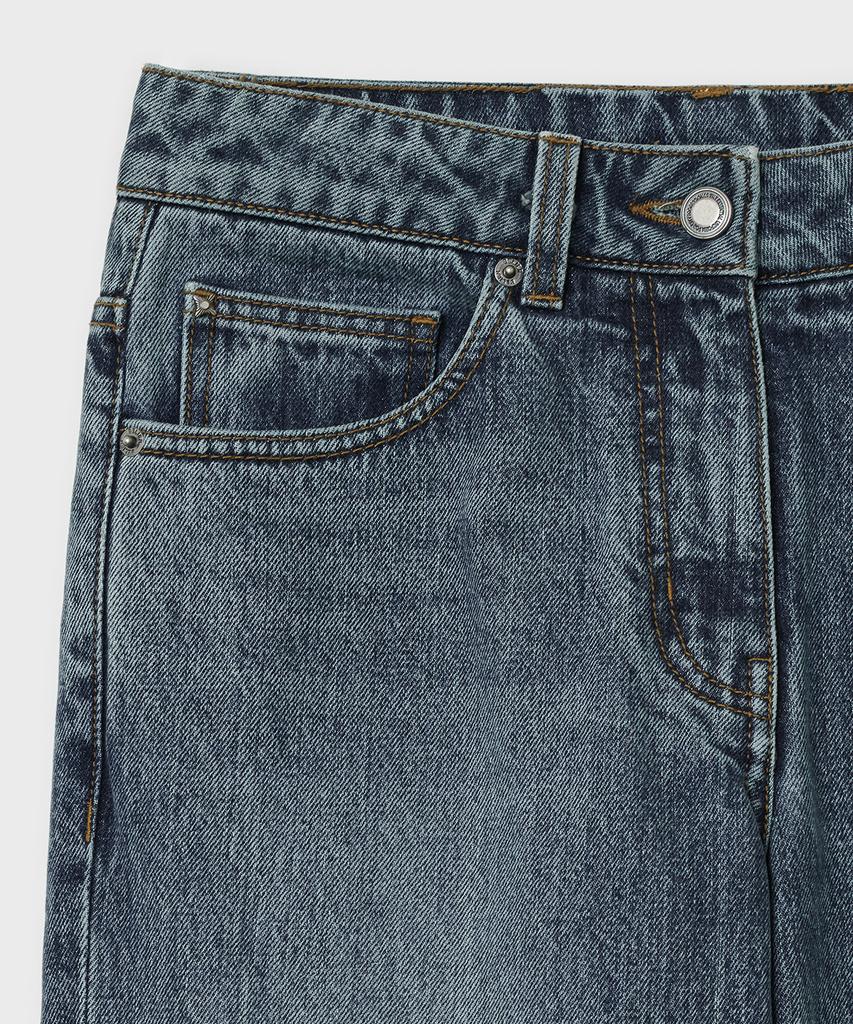 Bellie (W) True Straight Denim Pants - Indigo
