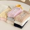 Bowknot Middle Tube Socks Thicken Floor Socks Cute Women's Socks  Winter