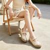 Cowhide Warm and Breathable Hollow Mary Jane Single Shoes