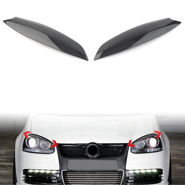 Volkswagen Golf MK5 GTI/R32 Carbon Fiber Headlight Eyebrows (1 Pair)