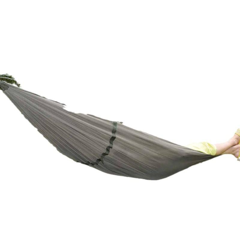 Lightweight Nylon Hammock With Mosquito Net Camping Hiking Outdoor Single Double Use Portable Travel