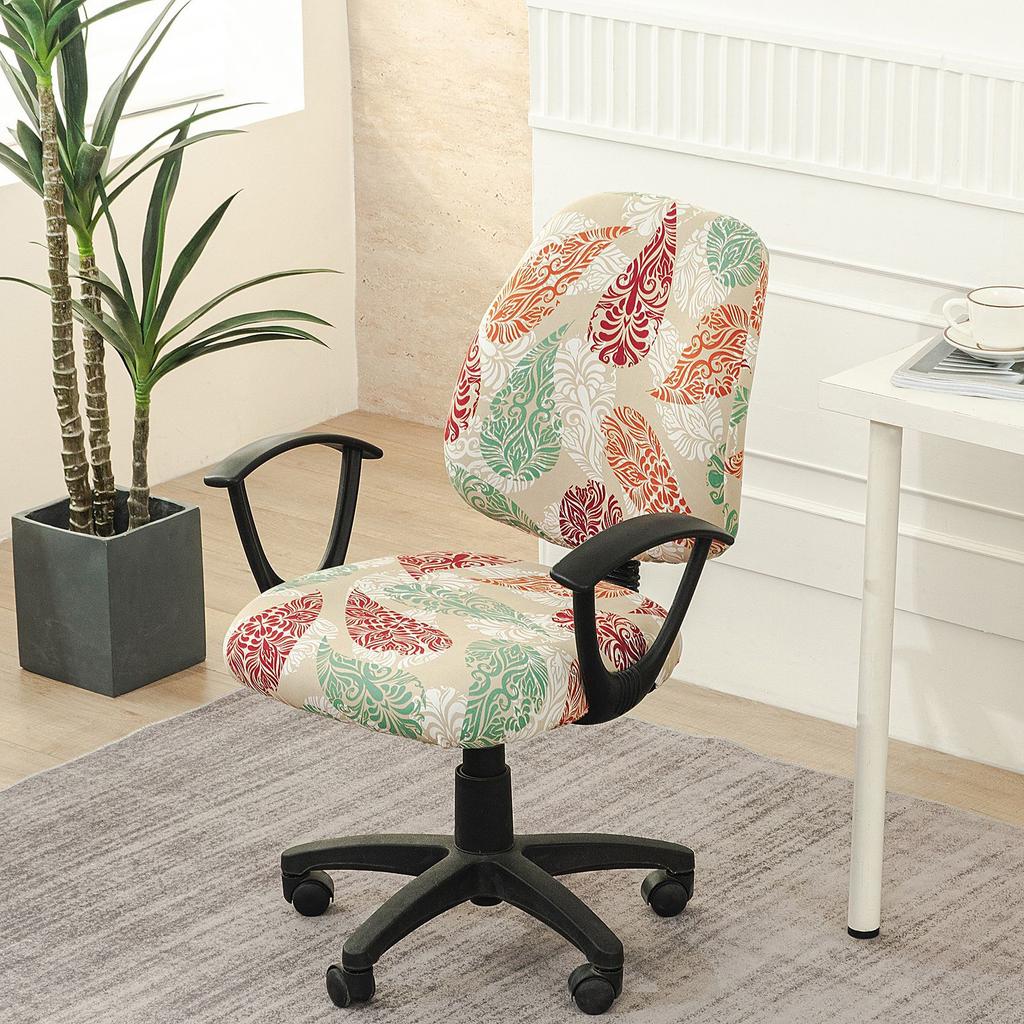 Elastic Split Chair Cover Office Lift Swivel Chair Cover Household Split Computer Chair Cover Non-Slip Seat