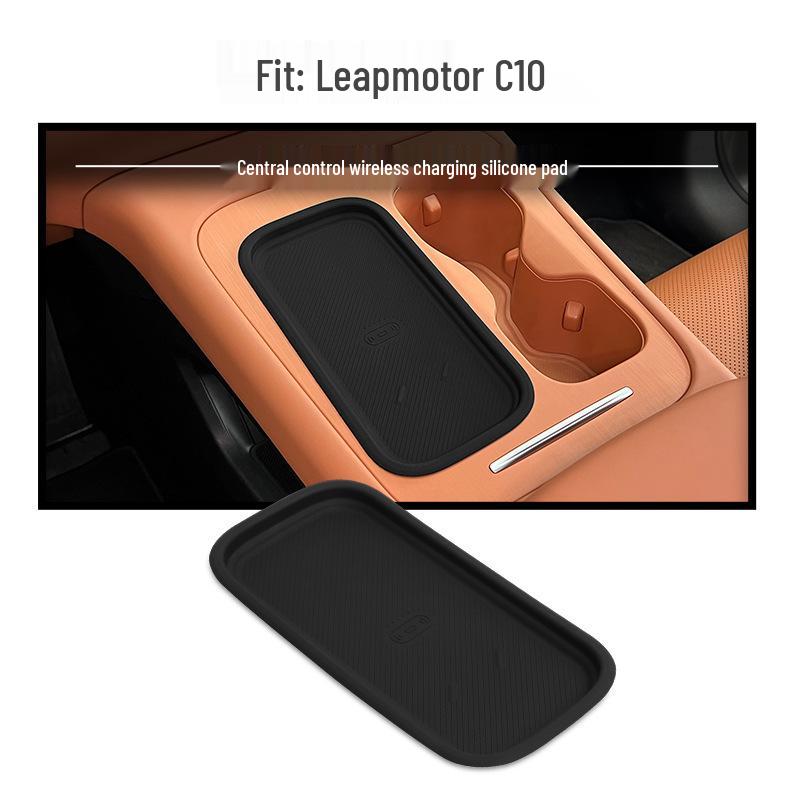 

Беспроводная зарядка Leaper C10, противоскользящий силиконовый коврик для защиты и украшения салона автомобиля