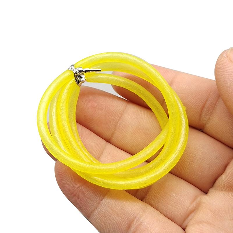 2Packs 1M Fishing Luminous Tube Fluorescent Luminescent Tube Baiting Fish Soft Rubber Tube Fishing Line Tube Fishing Accessories