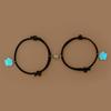 Luminous Dog Paw Pendant Magnetic Couple Bracelet Set