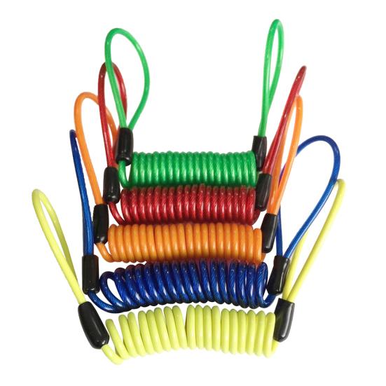 120cm Motorcycle Motorbike Safety Disc Brake Lock Spring Reminder Cable Coil