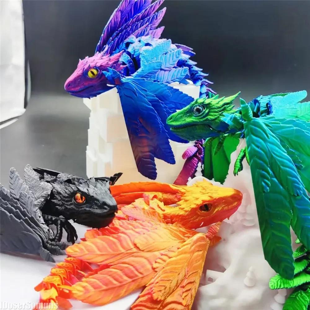 3D-Druck Archaeopteryx Fliegender Drache Modell Beweglich Mehrgelenkig Dekoration Kinder Spielzeug Dekor Figuren für Jungen Mann Frau Geschenk
