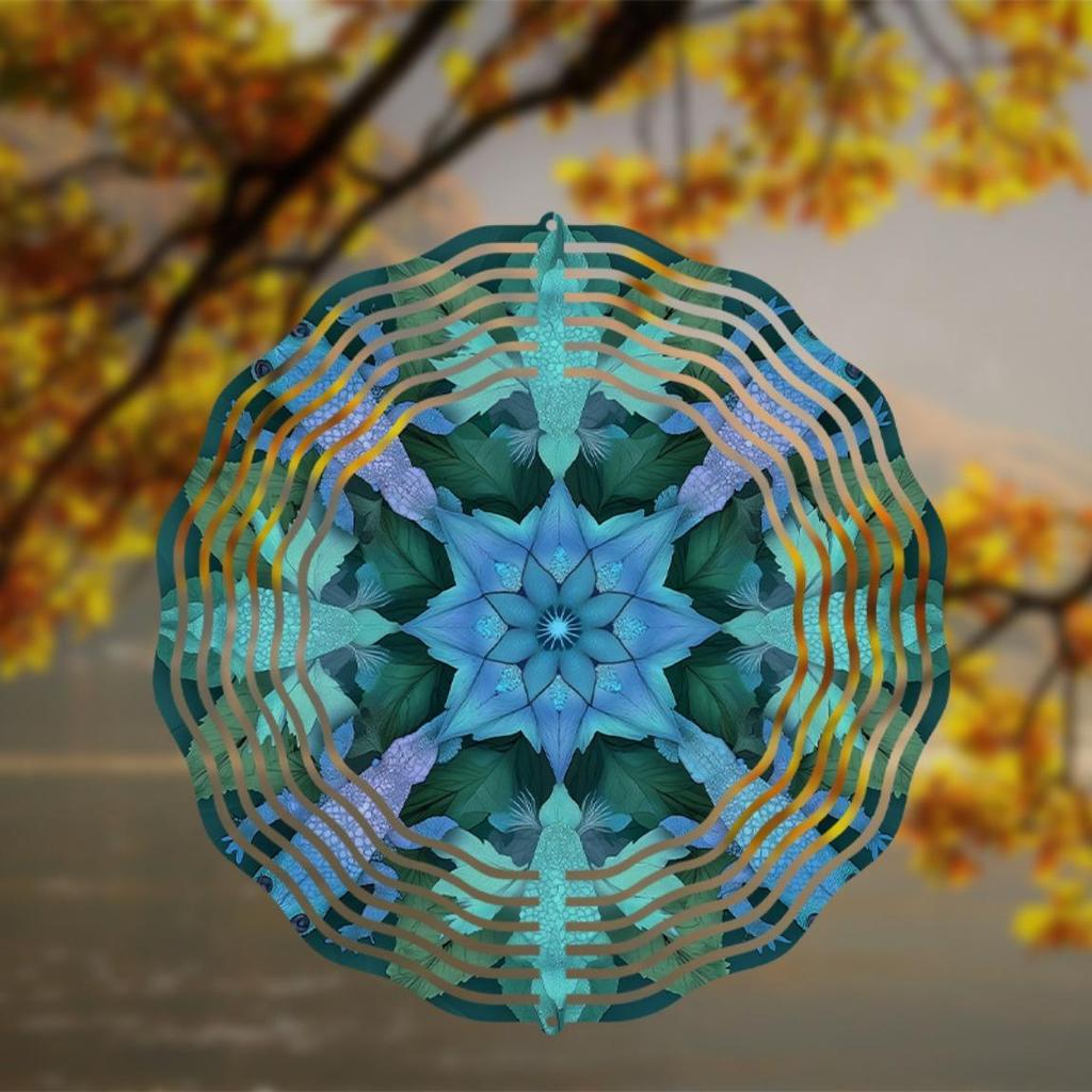 10 Inch Hanging Wind Chime for Outdoor Decor Dynamic Rotating Hook Design Perfect for Balcony Patio Garden Spring Summer Gift for Friends Family