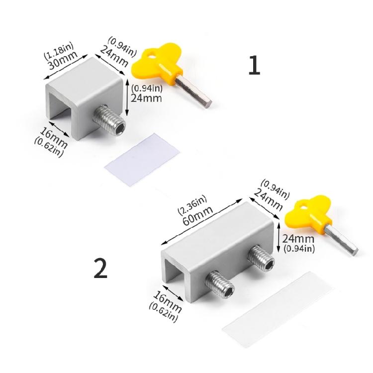 Window Security Lock Safety Sliding Window Stopper Aluminum Alloys Window Restrictor Lock Limiter Easy to Install