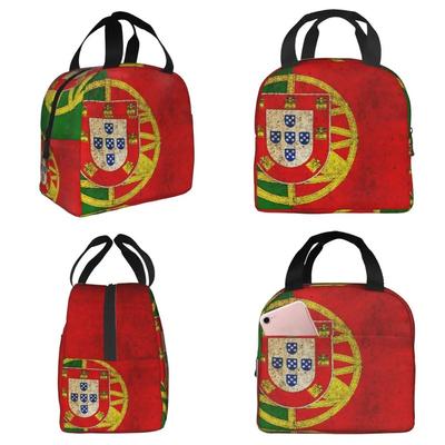 Flag Of Portugal Insulated Lunch Bag for Kids School Cooler Thermal Food Box Tote Leakproof Lunch Boxes Container