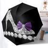 1pc High Heel Automatic Open/Close Folding Umbrella - Compact 8-Rib Design, Daily Use, Perfect Gift for Friends & Family Yy260327090