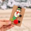 Children's Christmas Santa Hair Clip Gift Set