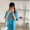 Summer Midlength Loose Womens Letters Couples Tendy Top