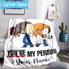 Custom Name Grey Doctor Blanket Flannel Blanket for Camping, Hiking, Garden Parties, Picnic Essentials,gift for family and friend