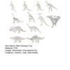 12Pcs Mini Dinosaur Toy Soft TPR Stretchable Colorful Miniature Figurine Early Learning Educational Toy Dinosaur Figurines Kids Stress Relief Toys