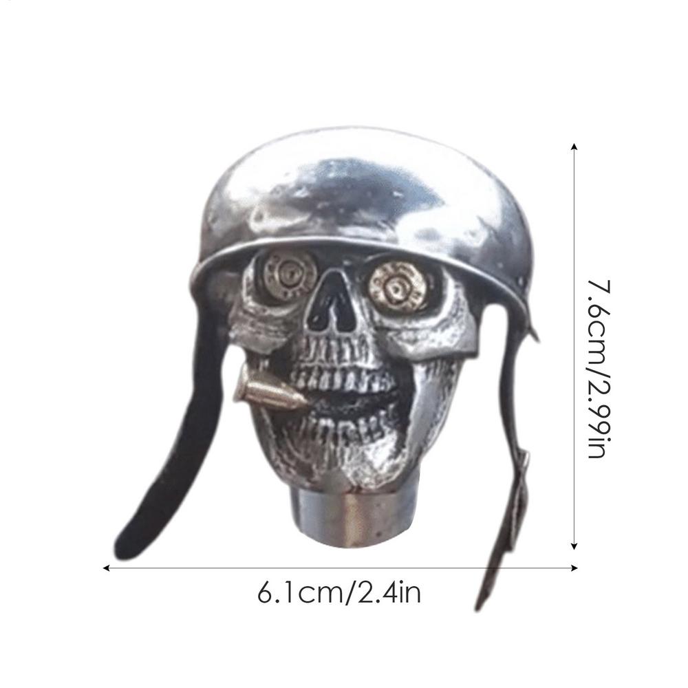 

Car Knob Skull Skull Soldier Stick Shifter Knob Handcrafted Stick Shifter Knob Resin Handle Shifting Knob For Manual Automatic