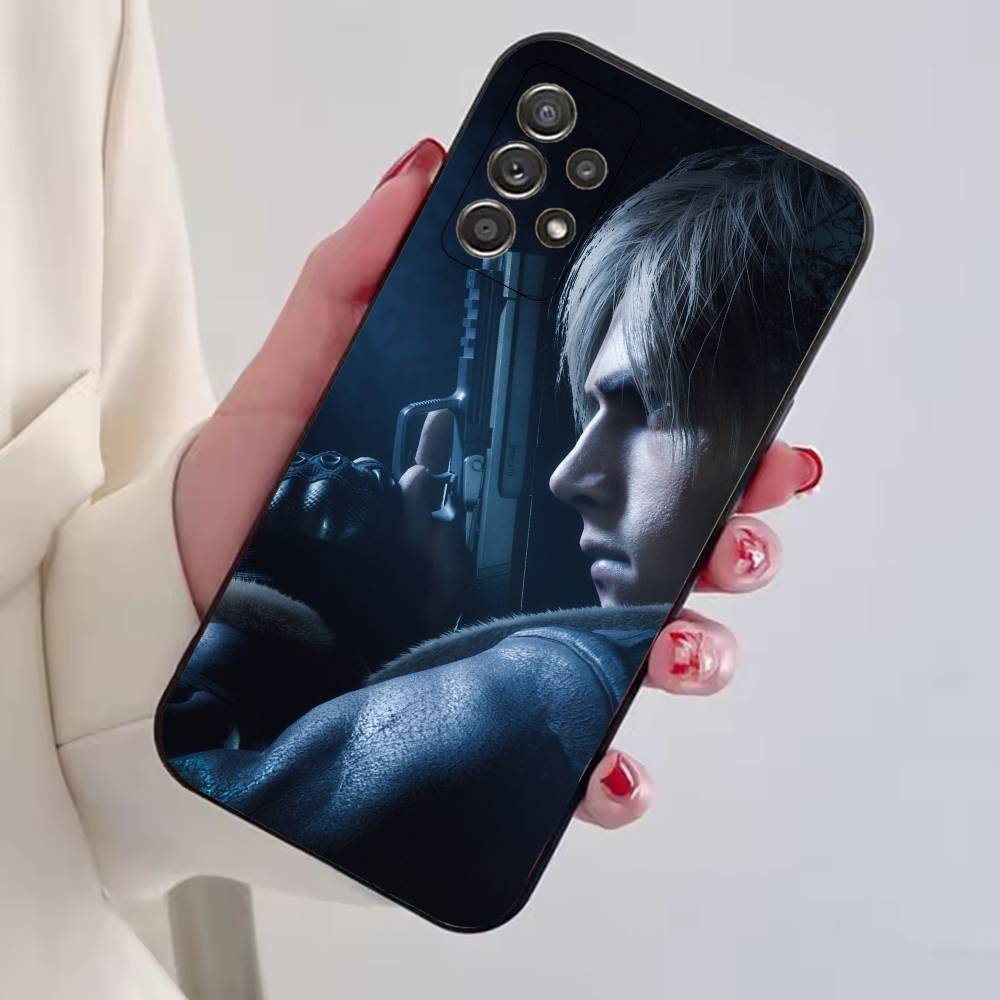 R-Residents Evil Leon Kennedy Phone Case For Samsung S25,S24,S21,S22,S23,S30,Ultra,S20,Plus,Fe,Soft Silicone Black Cover