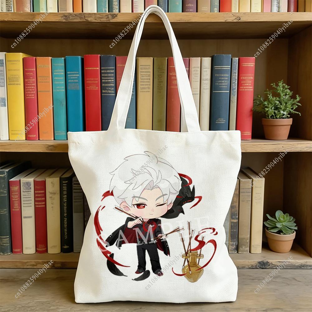 New Love and Deepspace Onychinus Sylus Qinche Cute Canvas Bag 35x40CM Anime Cosplay Cartoon Character Shoulder Bag Kitten Gift