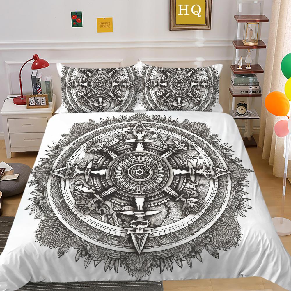 Luxus Datura Bettbezug Set Bettwäschebezug Anzug Polyester Heim Bettwäsche Set Doppelbett Schlafzimmer Dekor